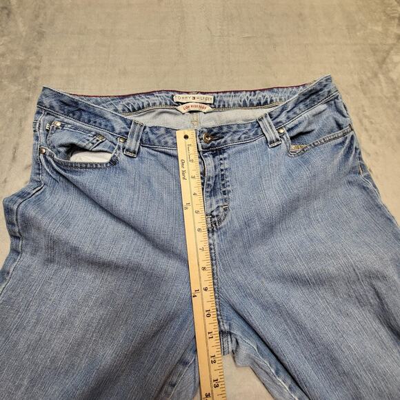 Tommy Hilfiger Jeans Womens 18R Low Rise Bootcut Distressed Denim Vintage Y2K - Picture 7 of 10
